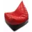 Fotoliu tip sac BeanBag Max Piramida XL BM5804, Roșu/Negru