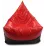 Fotoliu tip sac BeanBag Max Piramida XL BM5804, Roșu/Negru