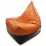 Fotoliu tip sac BeanBag Max Piramida XL BM5805, negru/portocaliu