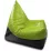 Кресло мешок BeanBag Max Пирамида XL BM5806, Зеленый/Черный