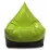 Кресло мешок BeanBag Max Пирамида XL BM5806, Зеленый/Черный