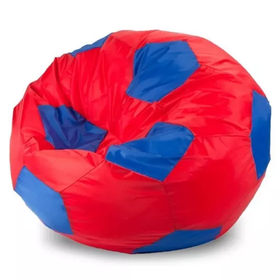 Fotoliu tip sac BeanBag Minge Oxford 300D L BM6074, roșu/albastru
