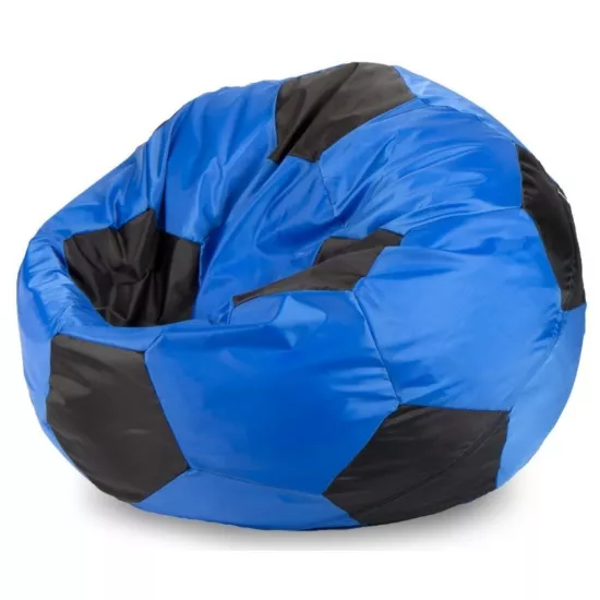 Fotoliu tip sac BeanBag Minge Oxford 300D L BM6073, albastru/negru