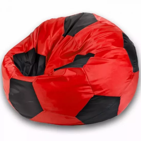 Fotoliu tip sac BeanBag Minge Oxford 300D L BM6076, RoÈ?u/Negru