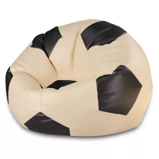 Кресло мешок BeanBag Мяч Ares L BM6084, Бежевый/Коричневый