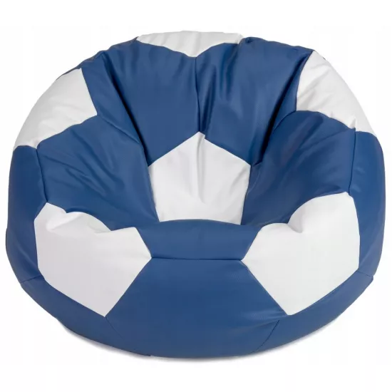 Fotoliu tip sac BeanBag Minge Ares XL BM6001, albastru/alb