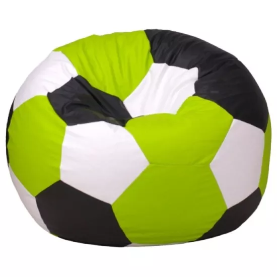 Fotoliu tip sac BeanBag Minge Ares XXL BM6049, Verde/Alb/Negru