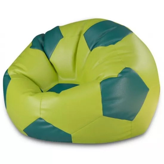Кресло мешок BeanBag Мяч Ares XXL BM6095, Салатовый/Тёмно-зелёный