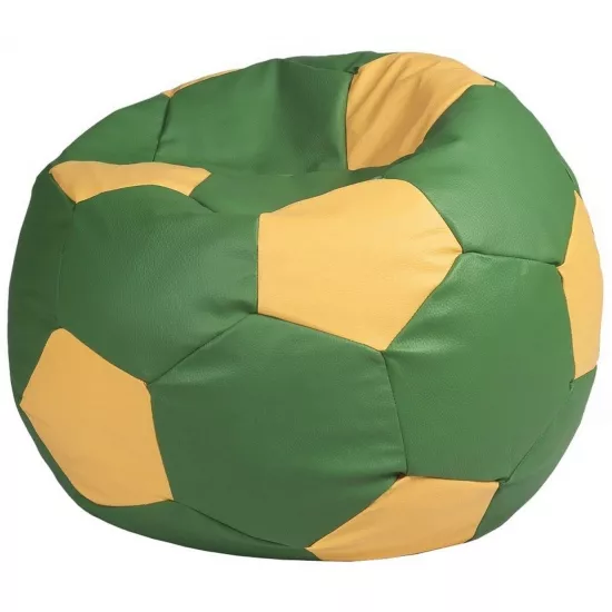 Кресло мешок BeanBag Мяч Ares XXL BM6005, Зеленый/Бежевый