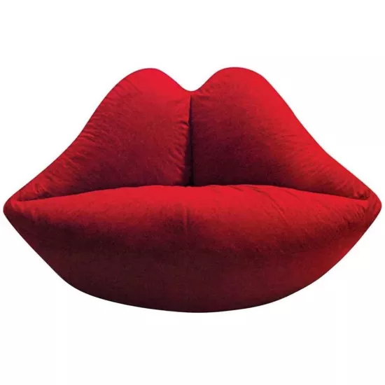 Fotoliu tip sac BeanBag Lips Standart L, Red