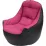 Кресло мешок BeanBag Big Boss XL BM5860, Розовый/Черный