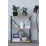 Raft Remaks 3 Shelf Metal (70 cm), Oak