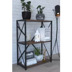 Raft Remaks 3 Shelf Metal (70 cm), Walnut