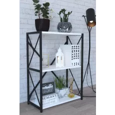 Raft Remaks 3 Shelf Metal (70 cm), White