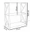 Raft Remaks 3 Shelf Metal (70 cm), White
