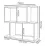 Raft Remaks Asimetrik 2 (53.5 cm), Antharacite/White