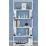 Raft Remaks Lilly 6 Shelf (60 cm), White