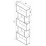 Raft Remaks Lilly 6 Shelf (60 cm), White