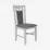 Set de mobilă Eva Masa HV-24 V White + 6 scaune Deepa R (White, NV-10WP Grey)