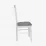 Set de mobilă Eva Masa HV-24 V White + 6 scaune GLORIA (White, NV-10WP Grey)