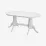 Set de mobilă Eva Masa HV-24 V White + 6 scaune GLORIA (White, NV-10WP Grey)