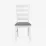 Стол SANFLOWER White + 6 стульев GLORIA (White, NV-10WP Grey)