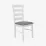 Стол SANFLOWER White + 6 стульев GLORIA (White, NV-10WP Grey)