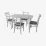 Set de mobilă Eva COOPER White + 4 COCO White/NV-10WP Grey