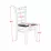 Set de mobilă Eva COOPER White + 4 COCO White/NV-10WP Grey