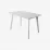 Set de mobilă Eva Masa Cooper White + 4 scaune Deepa R (White, NV-10WP Grey )
