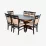 Set de mobilă Eva Masa HV-33V Chocolate + 6 scaune HV-3167 (Chocolate, NV-3WP Brown)