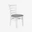 Set de mobilă Eva Стол HV-33V White + 6 стульев COCO (White, NV-10WP Grey)