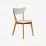 Set de mobilă Eva Masa Gloria White + 4 scaune Cameroon (White/Bella beech)
