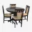 Set de mobilă Eva Стол Capella Chocolate + 4 стулa Deepa R (Chocolate, F-787 Bej)