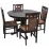 Set de mobilă Eva masa Capella Chocolate + 4 scaune Deepa R (Chocolate, F-789 Brown)