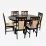 Set de mobilă Eva Стол Capella Chocolate + 6 стульев Deepa R (Chocolate, F-787 Bej)