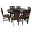 Set de mobilă Eva masa Capella Chocolate + 6 scaune Deepa R (Chocolate, F-789 Brown)