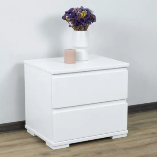 Noptiera Mobicasa Boston (50 cm), Alb