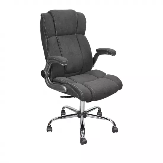 Fotoliu de birou DP BX-3702, Dark Grey/Stofă