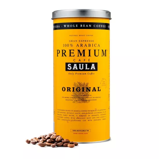 Boabe de cafea Saula Premium Original, 500 g