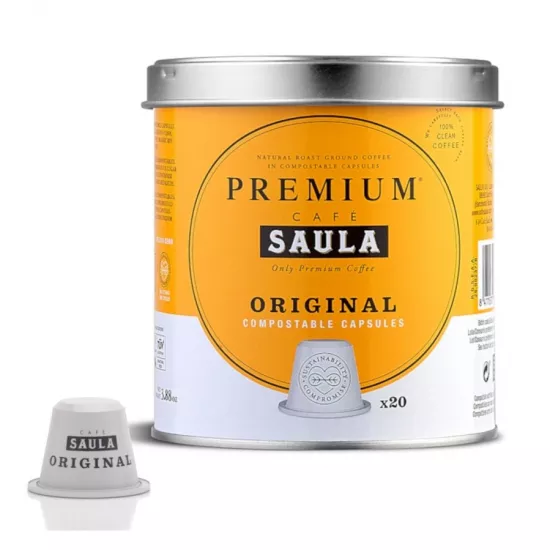 Capsule pentru aparatele de cafea Nespresso Saula Premium Original, 20 capsule