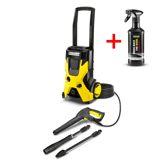 Aparat de spălat cu presiune înaltă Karcher K 5 Basic (1.180-580.0) + Cadou Solutie pentru curatat geamurile auto (6.296-105.0)