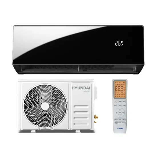 Кондиционер Hyundai T-Pro Inverter R32 Wi-Fi HYAC - 12CHSD/TP51I, 12000 BTU, до 35 м², Black