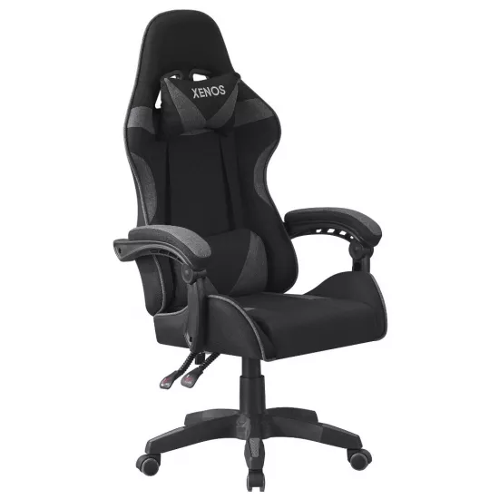 Fotoliu de gaming Xenos Hermes, sur/negru