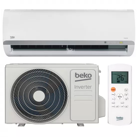 Кондиционер Beko BRVPF125 Inverter R32, 12000 BTU, до 35 м², White