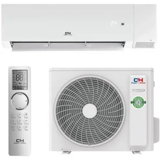 Aparat de aer condiționat Cooper&Hunter Nature Inverter R32 Wi-Fi CH-S24FTXAN-WP, 24000 BTU, pana la 70 m², White