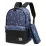 Rucsac şcolar 4Play JMS, Blue Flowers