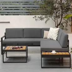 Set mobila de grădină Elpatio Bergamo, Anthracite/Gray Set mobila de grădină Elpatio Bergamo, Anthracite/Gray