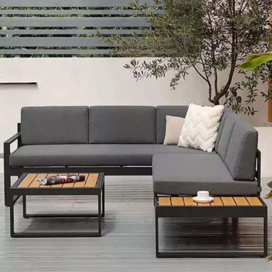 Set mobila de grÄ?dinÄ? Elpatio Bergamo, Anthracite/Gray
