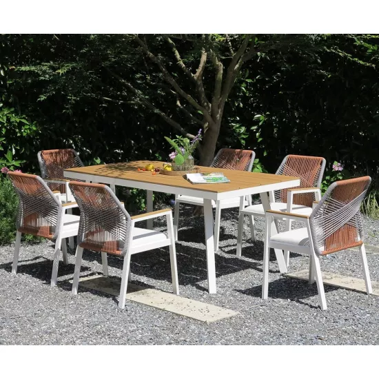 Set mobila de grădină Elpatio San Vincenzo, White